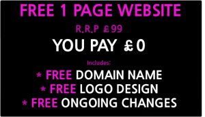 free 1 page website uk